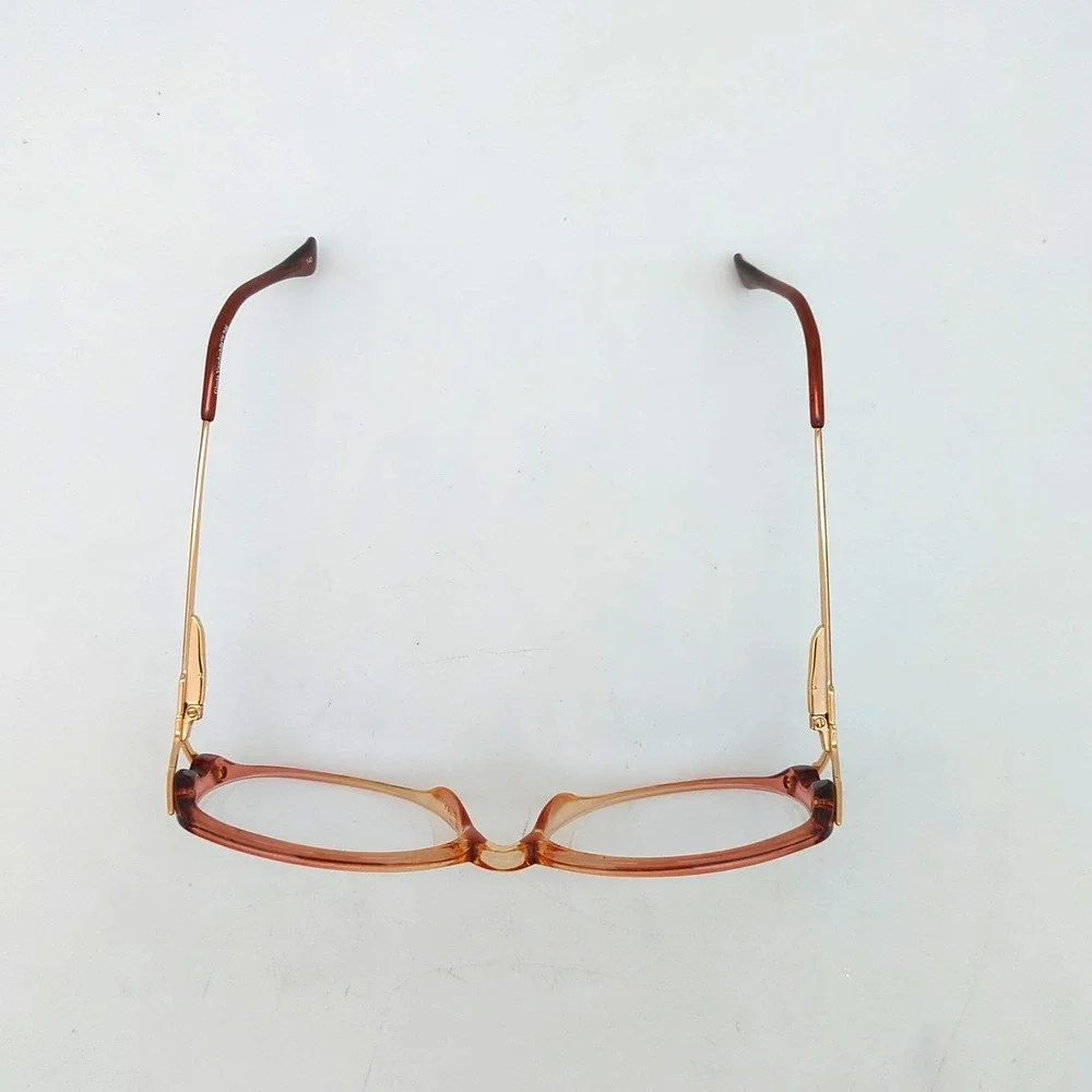 Gloria Vanderbilt 746 Zyloware 265  Gold & Pink Floral Eyeglass Frames Only